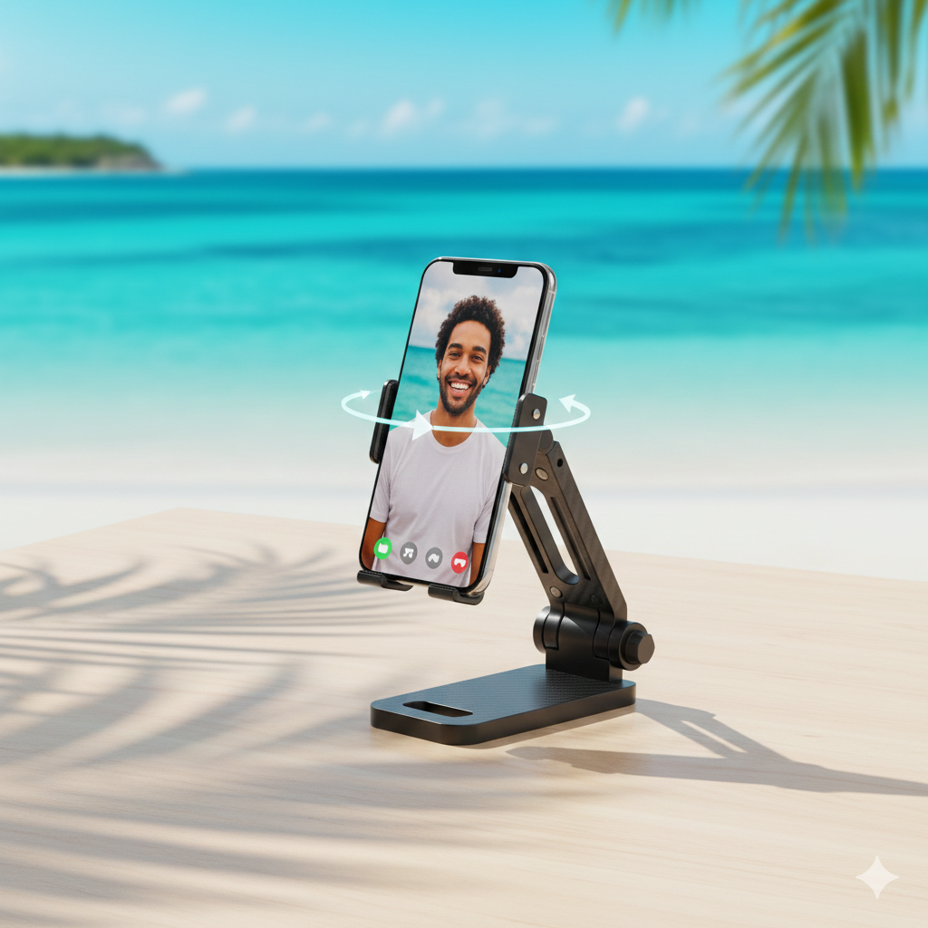 Holder Multifuncional de Mesa 360° – Soporte Ajustable para Celular / Tablet