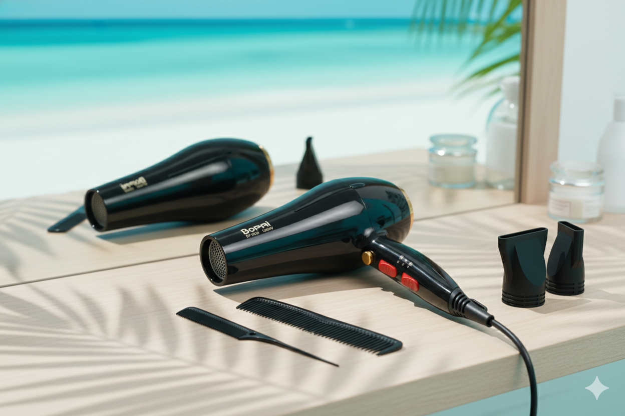 Secador Profesional Bopai 8300 – 5000W | Potencia Máxima + 4 Boquillas