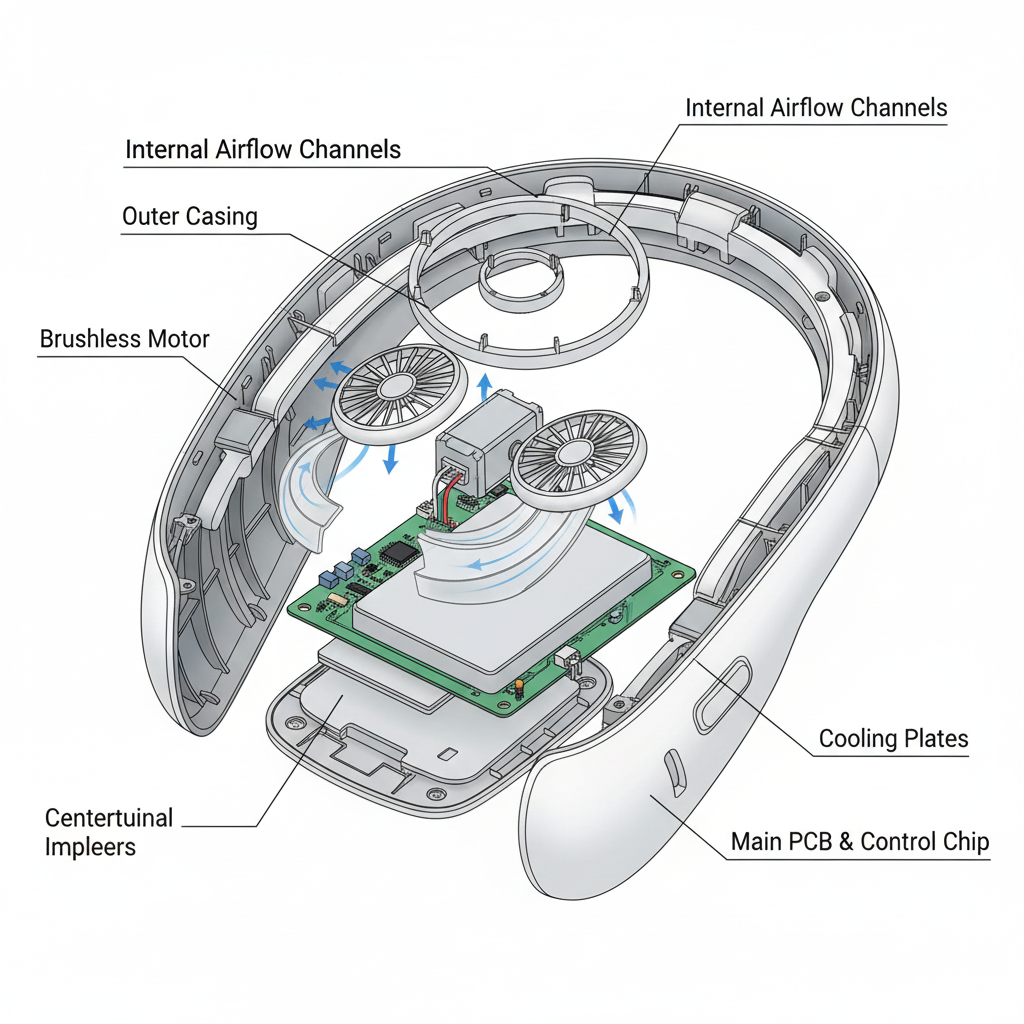 Ventilador de Cuello ARTIC AIR – Aire Portátil 360° | Silencioso & Recargable