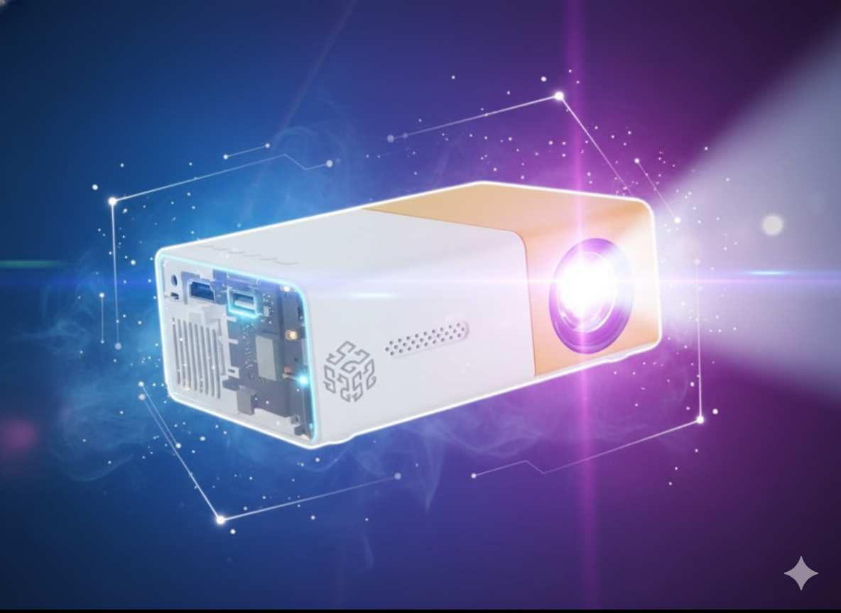 Mini Proyector Portátil HDMI 1080 – Proyección HD para Hogar & Oficina