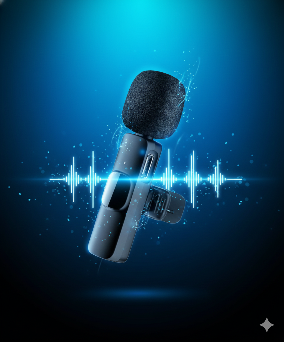 Micrófono Inalámbrico K9 – Audio Profesional | Reducción de Ruido + Plug & Play