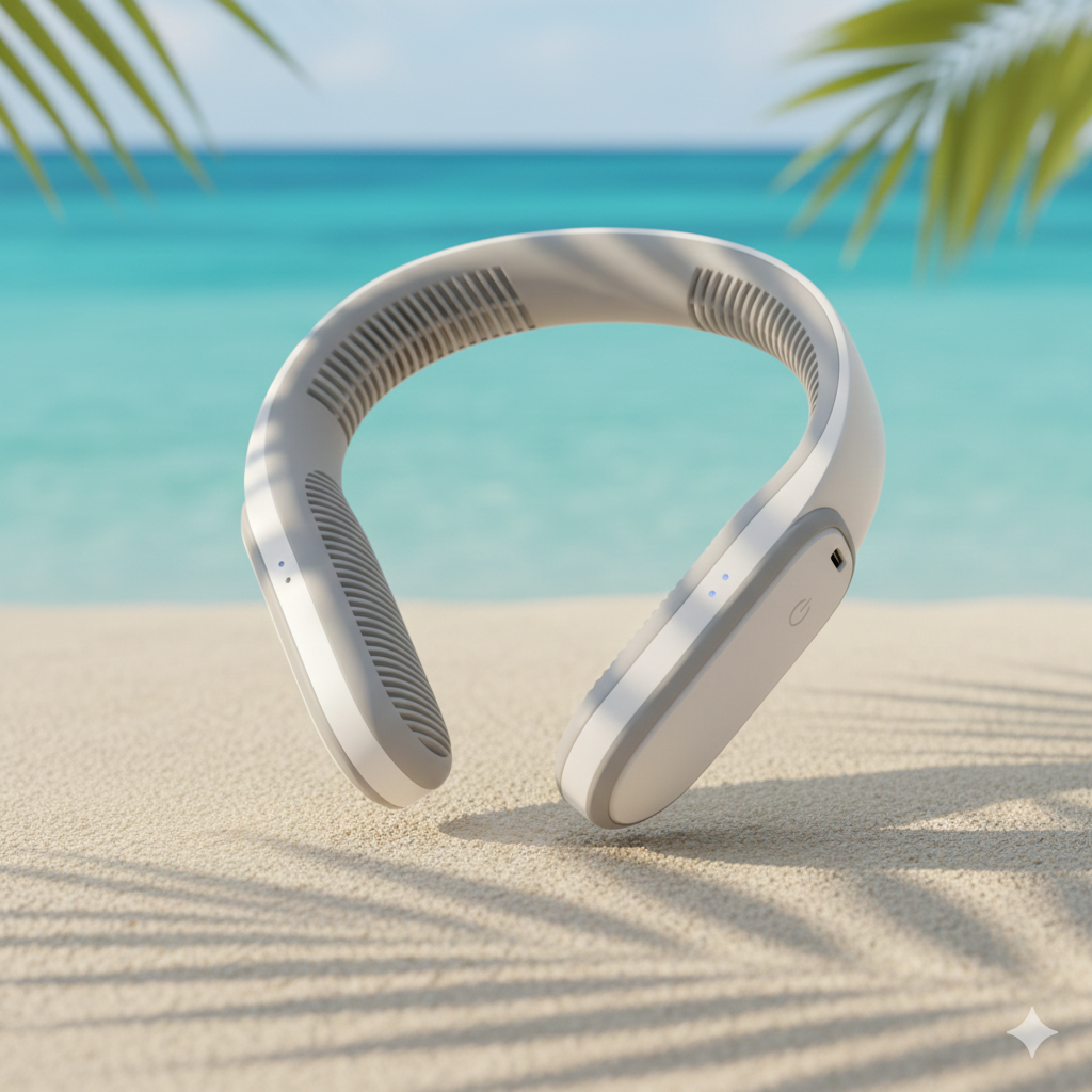 Ventilador de Cuello ARTIC AIR – Aire Portátil 360° | Silencioso & Recargable