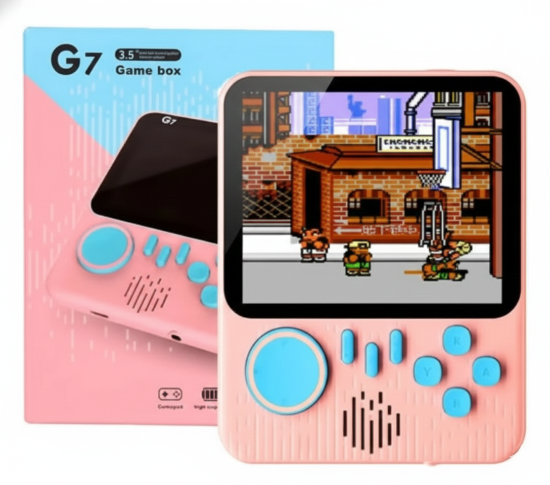 Consola de Juegos G7 – Pantalla 3.5” | Retro Portátil + Juegos Integrados