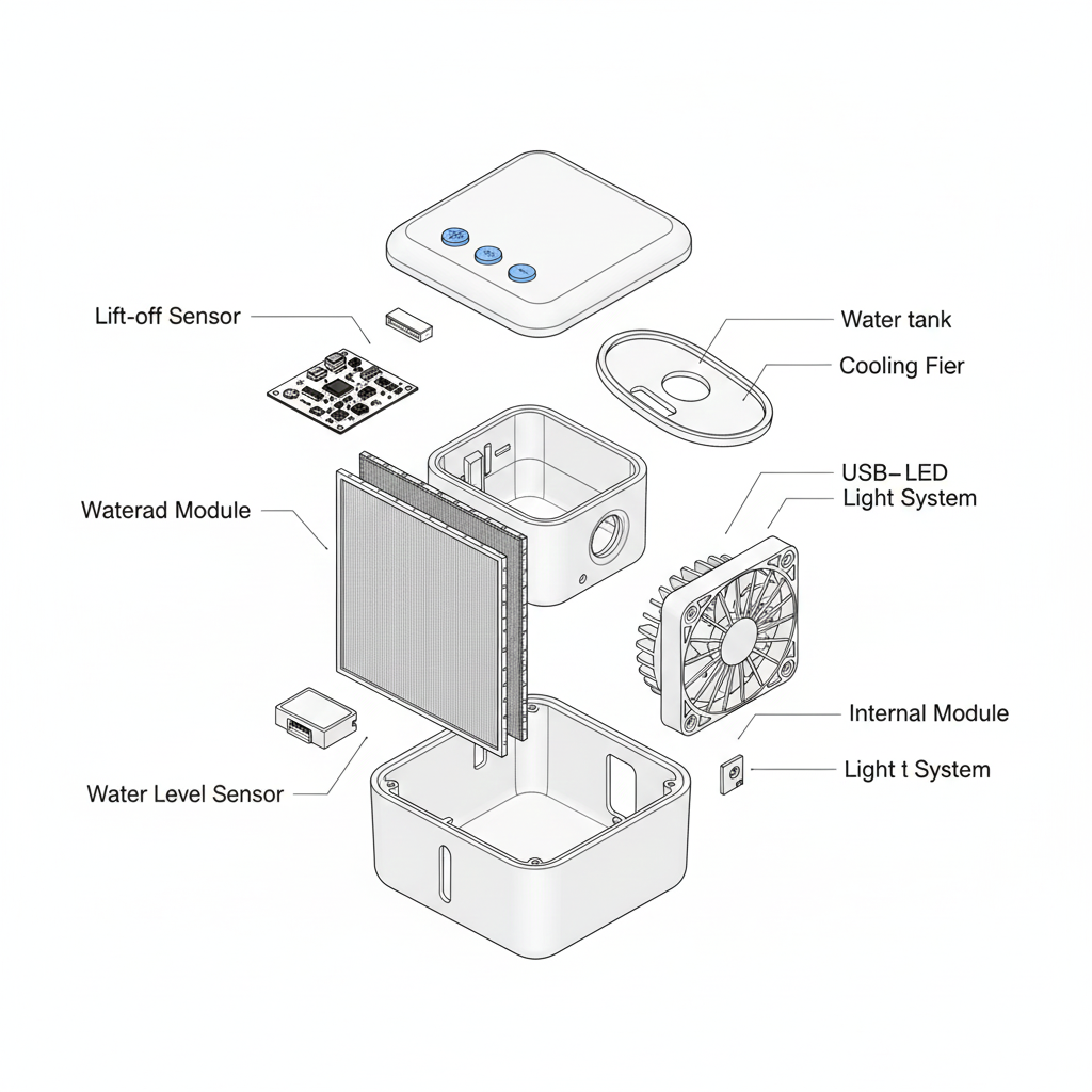 Aire Acondicionado Portátil Arctic Air – Enfriador Personal 3 en 1 | Mini AC USB